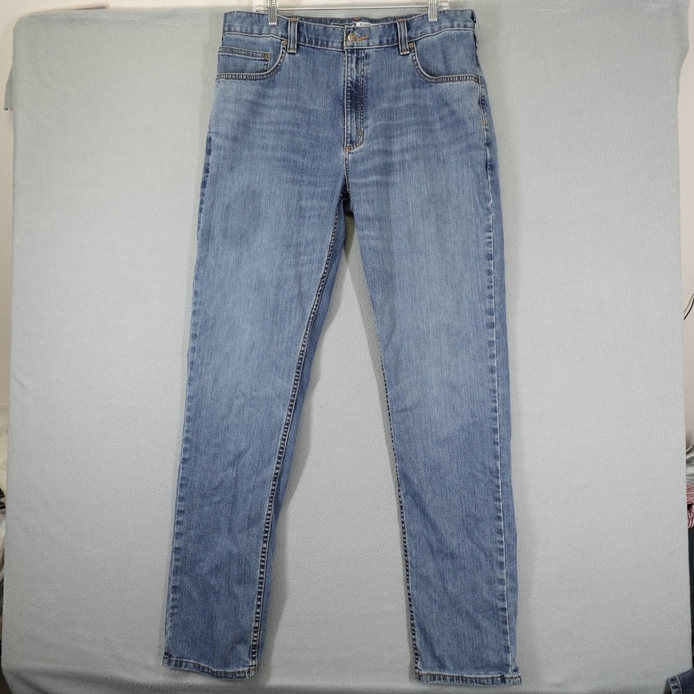 Carhartt Jeans Mens 36x36 Blue Straight Leg Relaxed Fit Denim Workwear Pants